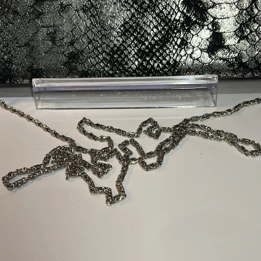 Kate Landry Reptile Print Crossbody Clutch W/ Detachable Chain. Snap Closure EUC - Picture 7 of 8